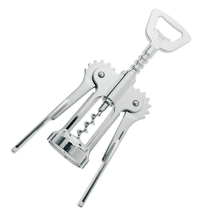 Westmark Cavatappi a leva Pedro - Estrattore di tappi a doppia punta in acciaio/zinco cromato - Monopol Edition