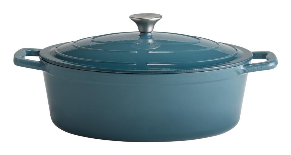 APS-Germany 88316 casseruola per arrosto 5 L Ghisa, Acciaio inox