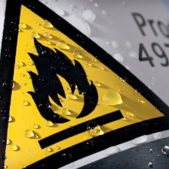 Avery L6127-20 Etichette Adesive in Poliestere Giallo Fluorescente Rettangolari con Angoli Arrotondati, 99,1 x 139 mm, Adesivo Permanente, Resistenti a Acqua e Raggi UV, 80 Pz