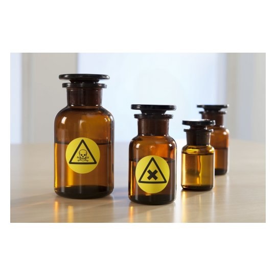 Avery L6128-20 Etichette Permanenti in Poliestere Giallo Ø 30 mm - 48 Etichette per Foglio, 20 Fogli, Compatibili con Stampanti Laser