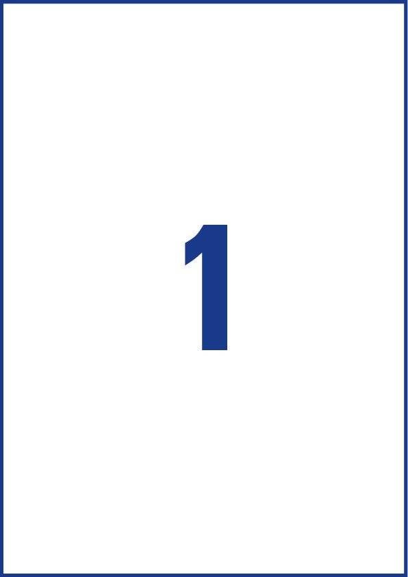 Avery J4775-10 Etichette Permanenti in Poliestere Bianche 210x297 mm - 10 Fogli per Stampanti Inkjet