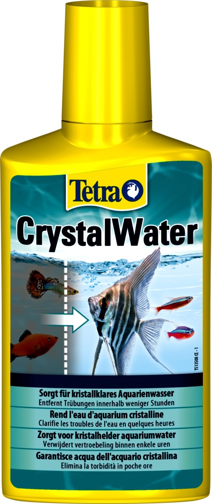 Tetra CrystalWater 250 ml - Biocondizionatore per Acquari, Elimina Rapidamente l'Intorbidimento e Rende l'Acqua Cristallina