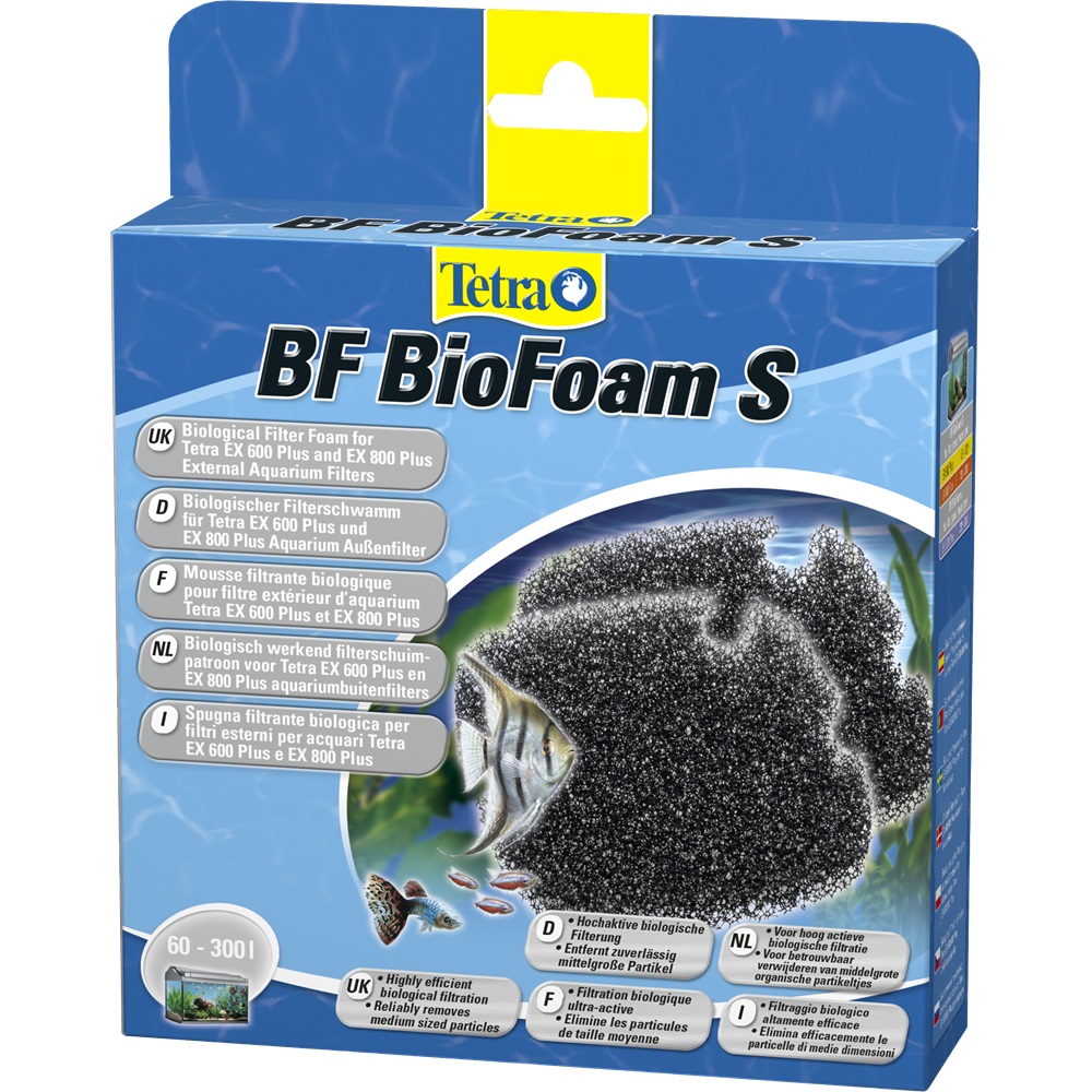 Tetra BioFoam S Spugna Filtrante Biologica per Filtri Esterni - Compatibile con Tetra EX 400/500/600/700/800 Plus e Tetratec EX 600/700