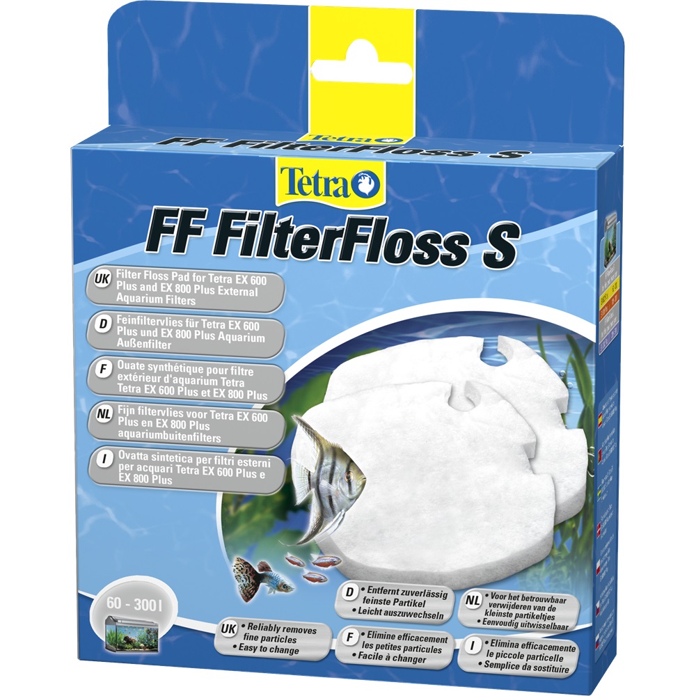 TetraTec Filter Floss FF600/FF700 - Ovatta Sintetica per Filtri Esterni, Compatibile con Tetra EX 600 Plus e EX 800 Plus