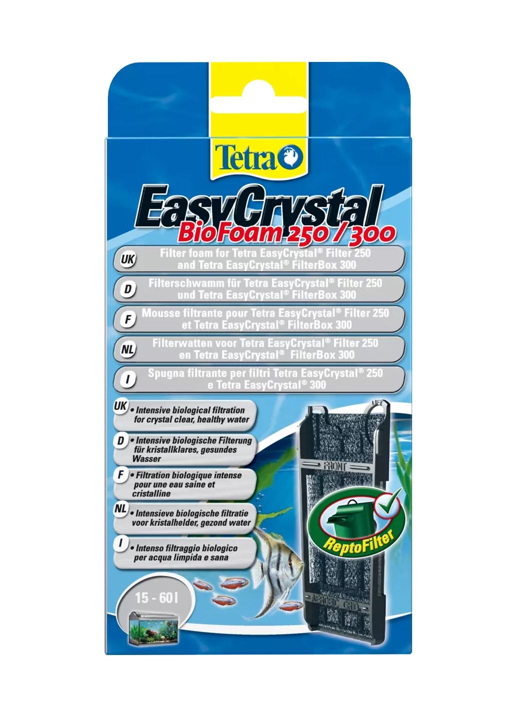 Tetra EasyCrystal BioFoam 250/300 - Spugna Filtrante per Filtro EasyCrystal 250 e 300 con Filtraggio Biologico