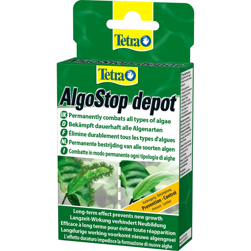 Tetra AlgoStop depot - 12 Compresse per la Prevenzione delle Alghe in Acquari d'Acqua Dolce, Effetto a Lungo Termine