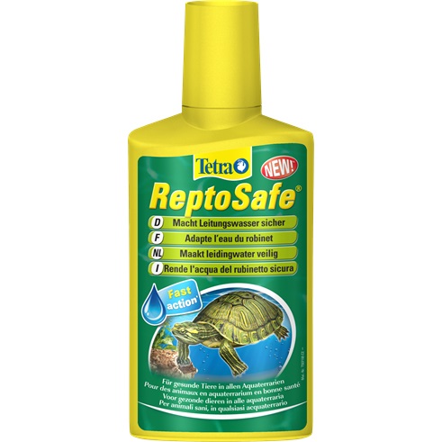 Tetra ReptoSafe - Biocondizionatore per Acqua 250 ml per Tartarughe e Anfibi Acquatici, Formula a Rapido Scioglimento con Vitamine e Oligoelementi