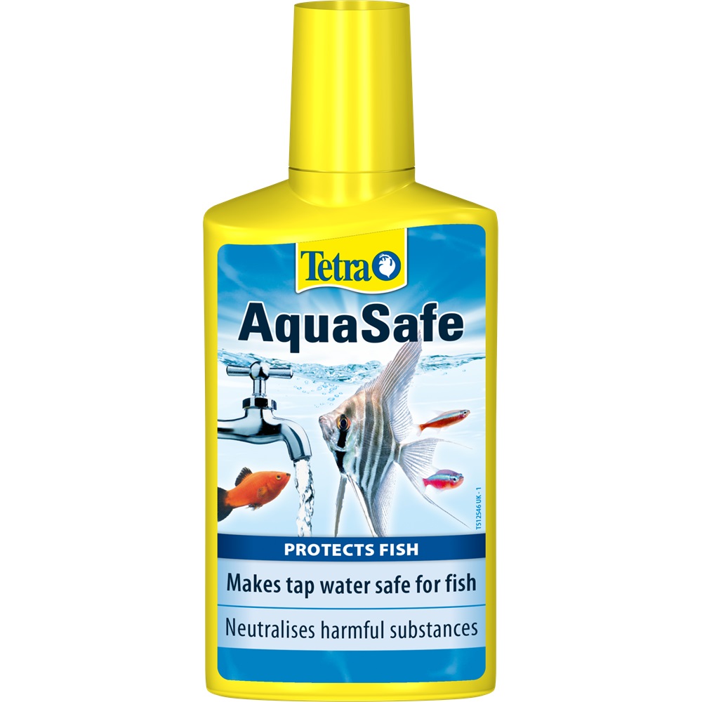Tetra AquaSafe Condizionatore d'Acqua Liquido 500ml - Trasforma l'Acqua del Rubinetto in Acqua Sicura per Pesci