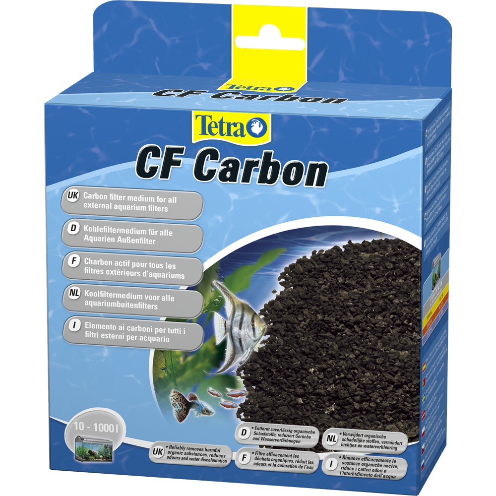 Tetra CF Carbon 2500 - Filtro ai carboni attivi per acquario, 2500 ml, rimuove sostanze nocive e cattivi odori