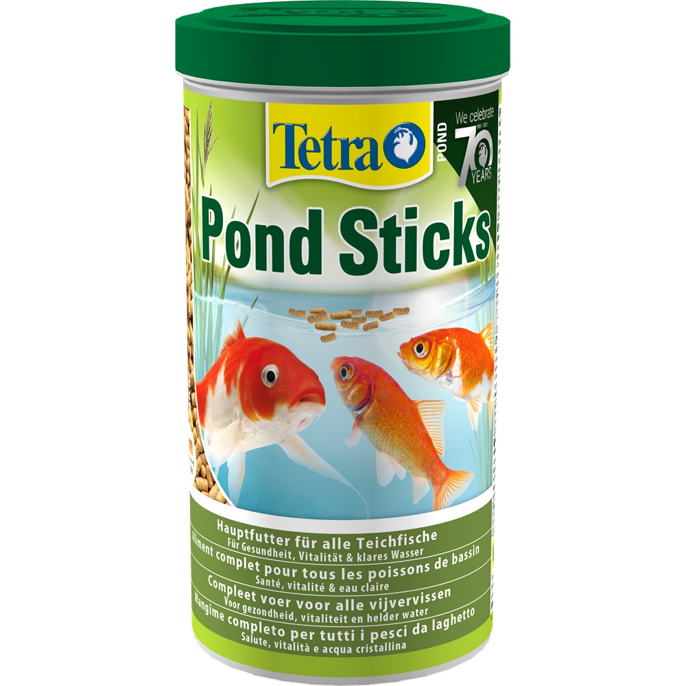 Tetra Pond Sticks 1 L - Mangime Completo per Pesci Rossi e Carpe Koi, Nutrienti Essenziali e Biologicamente Bilanciato