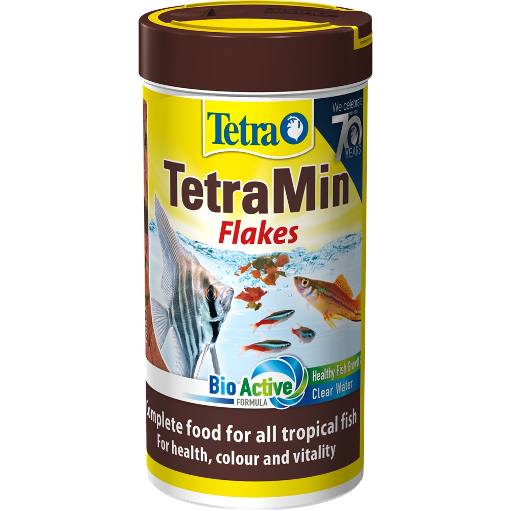 Tetra TetraMin Flakes - Mangime in Fiocchi Completo per Pesci Ornamentali, 500 ml
