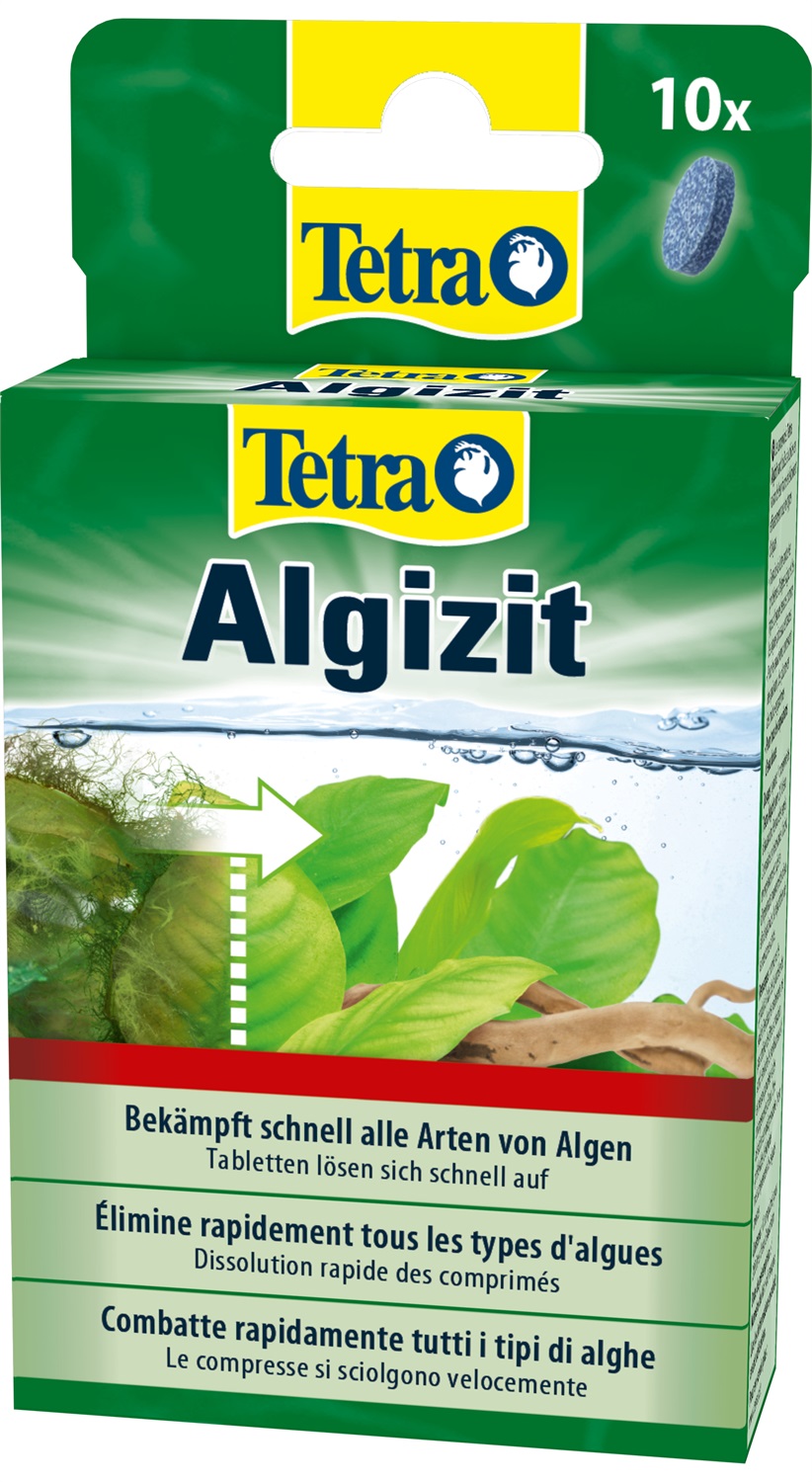 Tetra Algizit - Rimedio Antialghe in Compresse da 10, Combatte Rapidamente Alghe Verdi, Marroni e Rosse