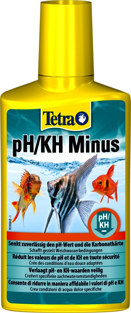 Tetra pH/KH Minus 250 ml - Riduzione del pH e della Durezza Carbonatica per Acquari di Acqua Dolce
