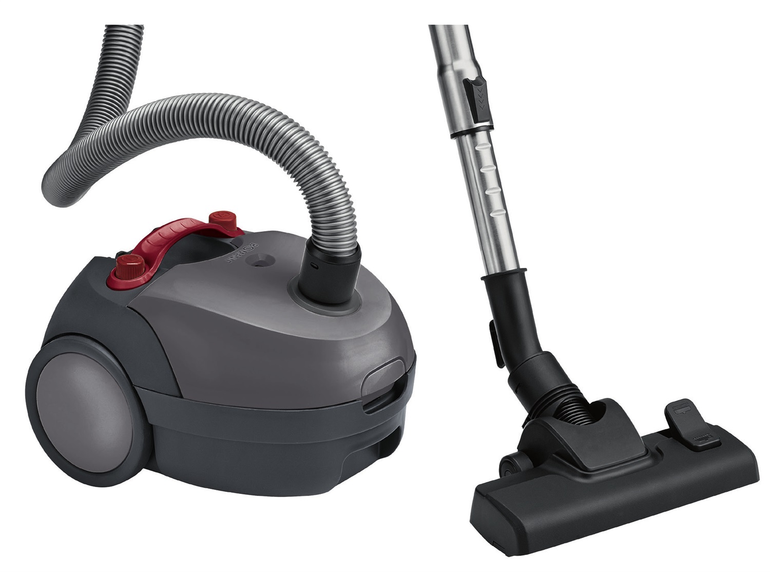 Bomann BS 9019 CB N Aspirapolvere A Cilindro Secco 700 W con Sacchetto e Microfiltraggio a 5 Pieghe - Antracite