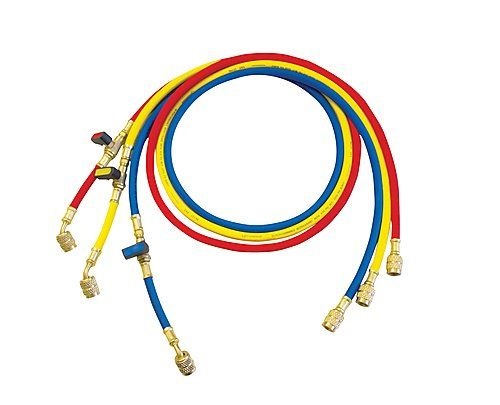 Rothenberger Tubo Flessibile Neoprene 1500 mm per Gas R410A e R32 - Pressione 60/300 bar, Codice Colori Sicuro