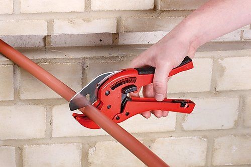 Rothenberger Cesoia Tagliatubi Rocut TC 42 - Utensile per il taglio di tubi in plastica fino a Ø 42 mm