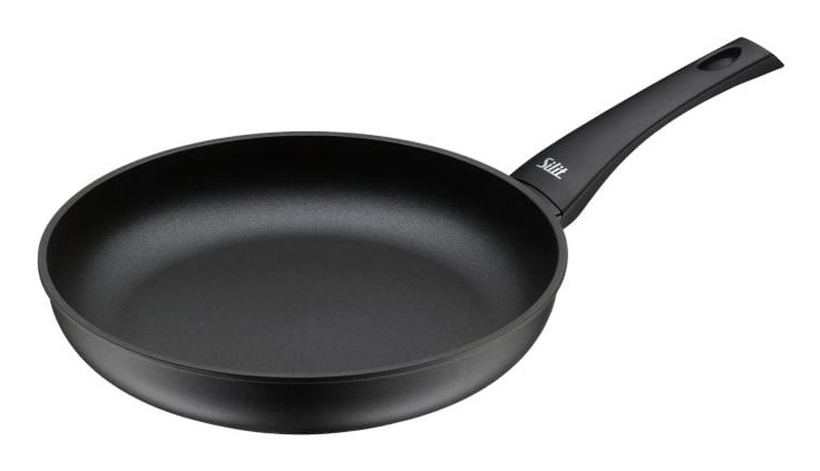 WMF Silit Merida Padella 28 cm in Alluminio Fuso Antiaderente, Colore Nero