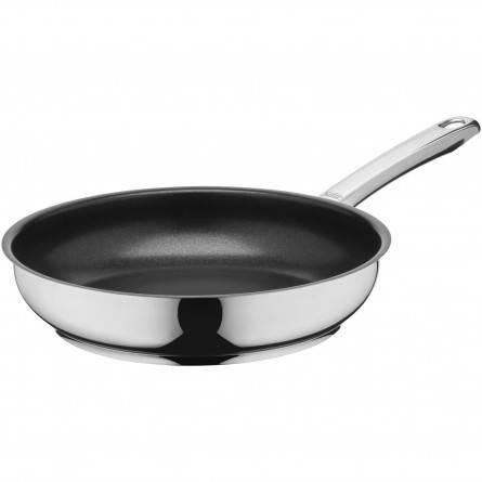 Silit Calabria Padella Multiuso Ø 24 cm in Acciaio Inox con Rivestimento Antiaderente e Manico in Acciaio, Resistente al Forno
