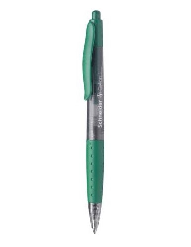 Schneider Gelion Penna Gel Verde 0,4 mm con Mina Sostituibile e Punta in Acciaio Inox