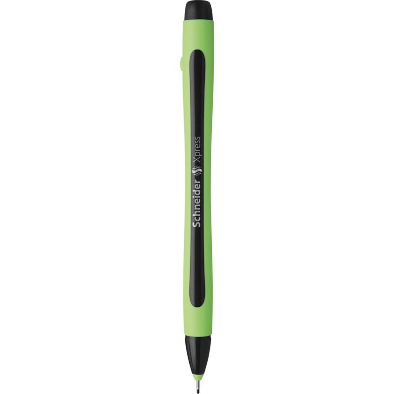 Schneider Fineliner Xpress Penna Tecnica 0,8 mm Nero - 10 pz, Ergonomica e Indelebile
