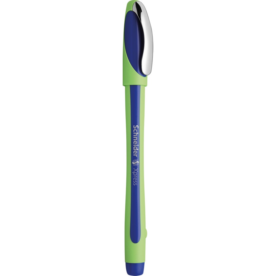 Schneider Xpress Penna Fineliner Blu/Verde 0.8 mm - Inchiostro a base d'acqua, Ergonomica, 1 pz