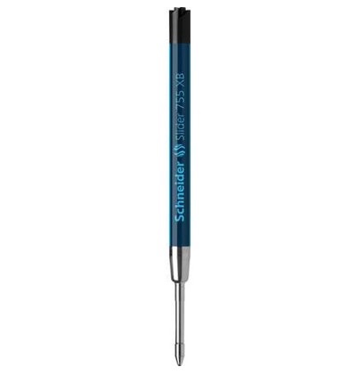 Schneider Slider 755 Ricarica per Penna a Sfera Nero Extra Broad (XB) - Conf. 10 Pezzi