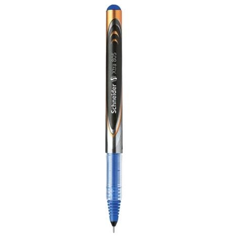 Schneider Xtra 805 Penna Roller Blu - Tratto 0,5 mm, Inchiostro Liquido, Punta in Acciaio Inox - Disponibile in Set da 3, 5 o Confezione da 10