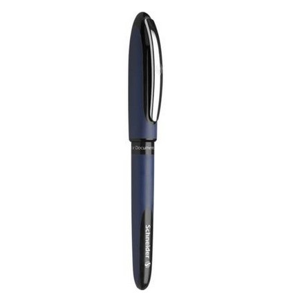 Schneider One Business Penna Roller Nero 0.6 mm - Punta Ultra-smooth, Sistema Super-Flow, Indelebile