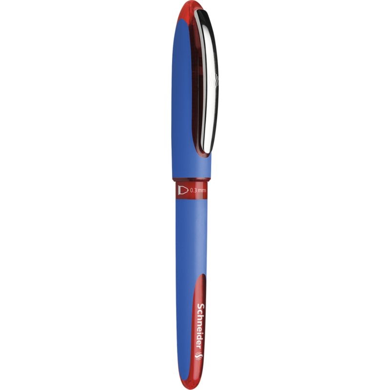 Schneider Roller One Hybrid C - Penna Roller con Cappuccio, Punta Conica 0,3 mm, Colore Rosso