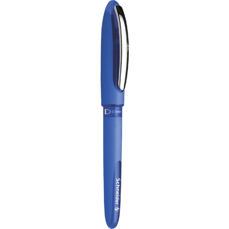 Schneider One Hybrid C Penna Roller Blu - Tratto 0,3 mm con Cappuccio e Tecnologia Ibrida