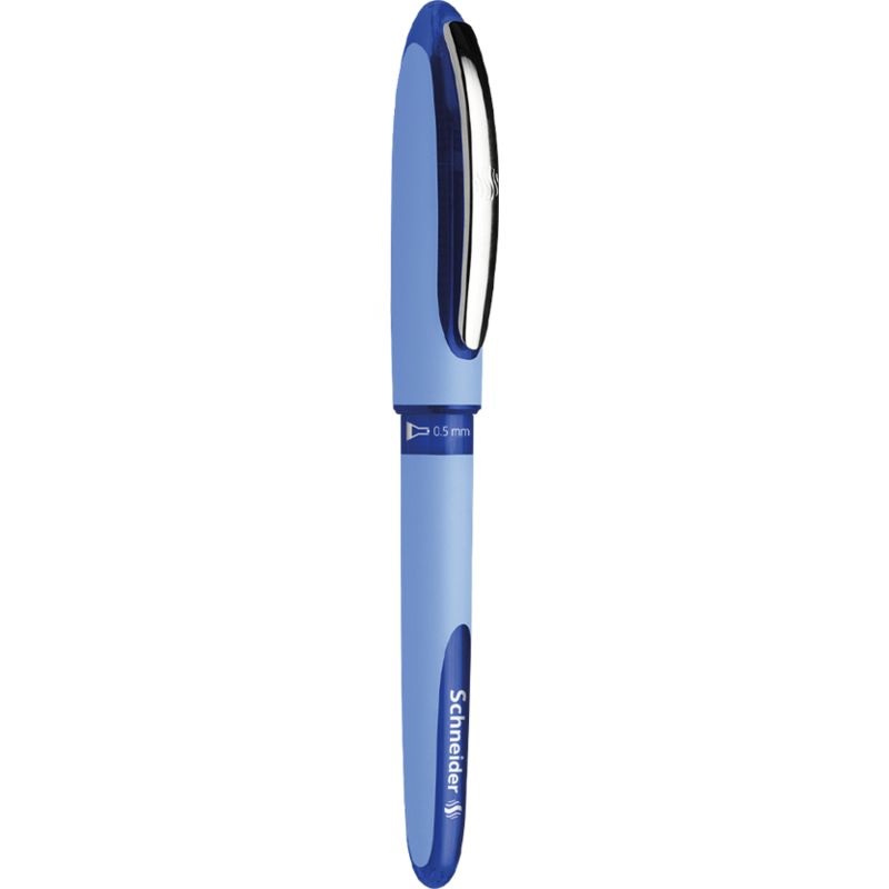 Schneider One Hybrid N Penna Roller 0.5 mm Punta ad Ago Blu - Sistema Super-Flow