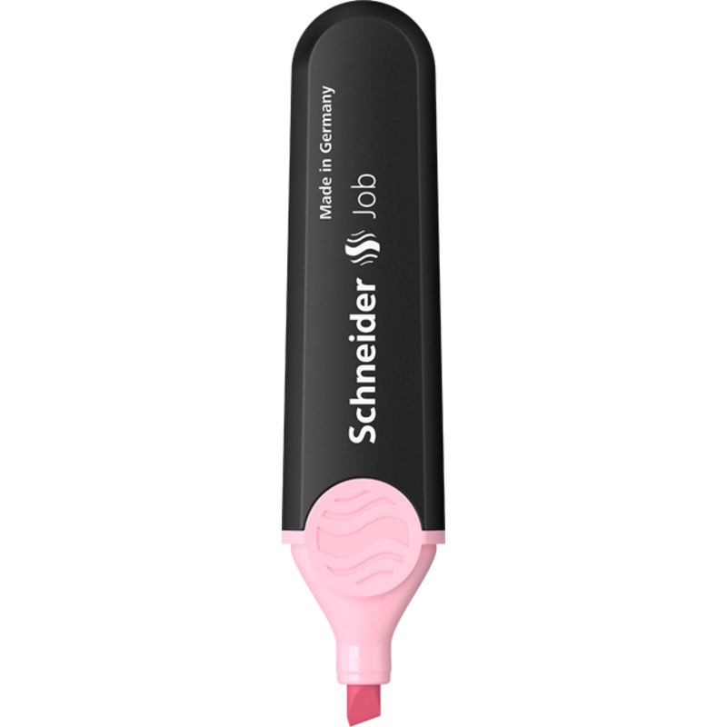 Schneider Evidenziatore Job PPL Rosa Pastello Punta 1.5 mm - Alta Luminosità e Resistenza alla Luce