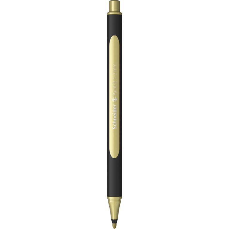 Schneider Pennarello Metallic Liner 020 Oro - Punta 1,2 mm - Confezione da 10 Pezzi