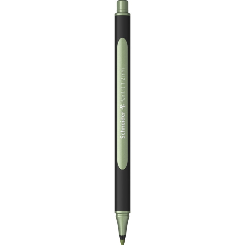 SCHNEIDER Pennarello Metallic Liner 020 Verde - Punta 1,2 mm - Confezione da 10 pz