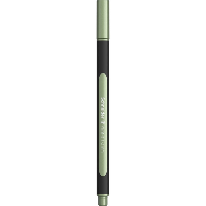 SCHNEIDER Pennarello Metallic Liner 020 Verde - Punta 1,2 mm - Confezione da 10 pz