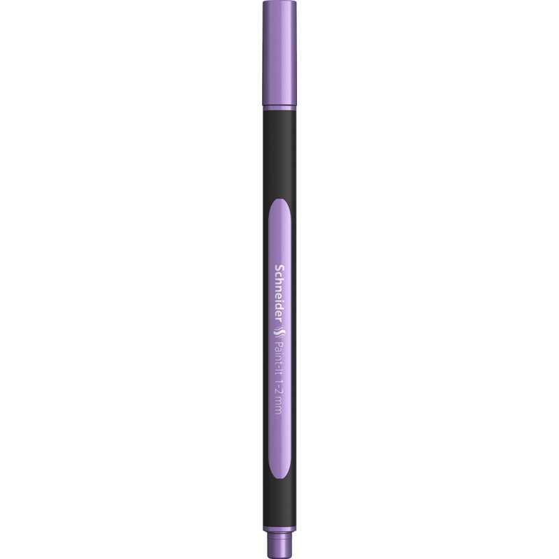 Schneider Pennarello Metallic Liner 020 - Punta 1,2 mm Viola - Confezione da 10 pz