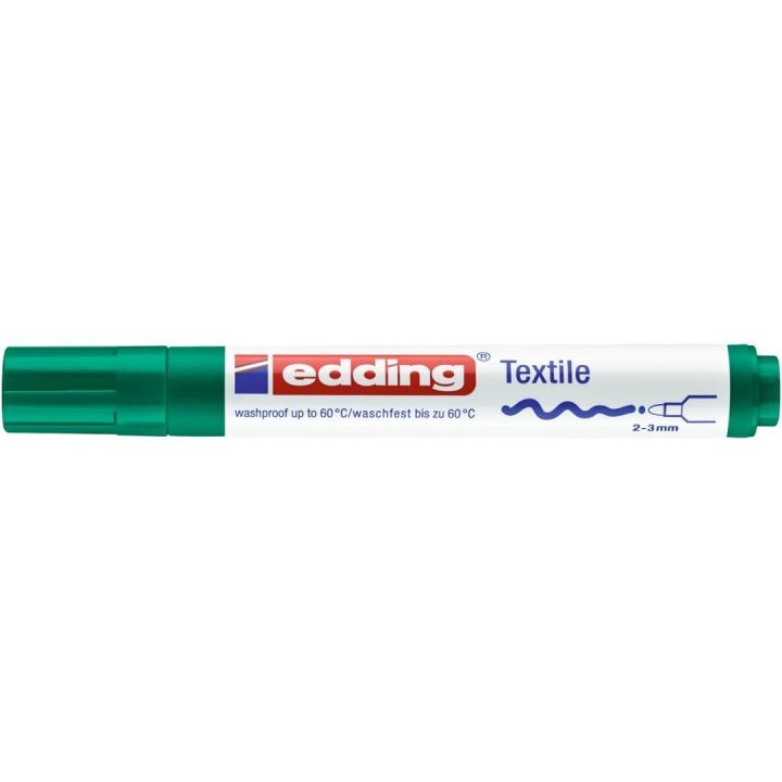 Edding 4500 Marcatore Permanente Verde Punta Tonda 2-3 mm per Tessuti