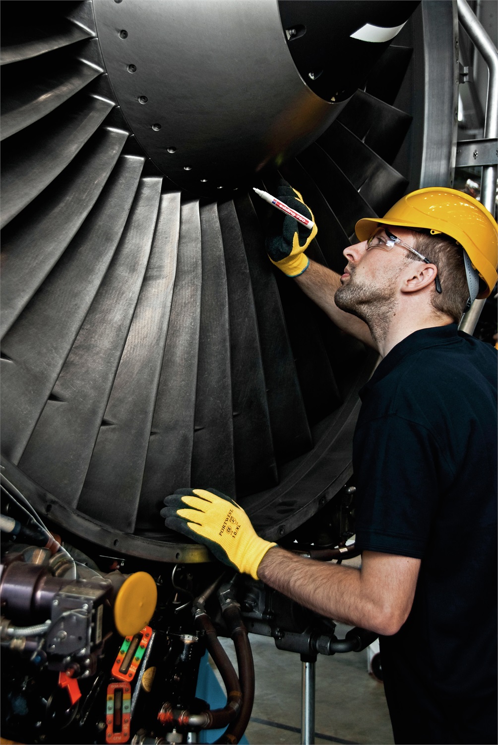 Edding Marcatore a Vernice 750 Blu Punta Conica 2-4 mm - Pigmentato, Coprente e Resistente