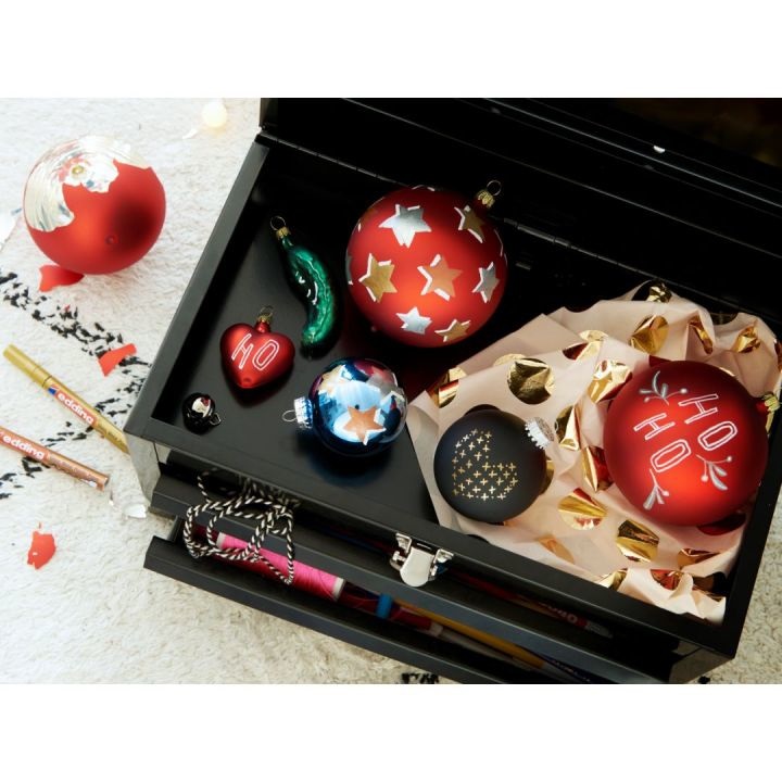 Edding 751 Set di Marcatori a Vernice Lucida Multicolore - 10 pz, Punta Rotonda 1-2 mm, Indelebili per Vetro, Legno, Plastica e Carta