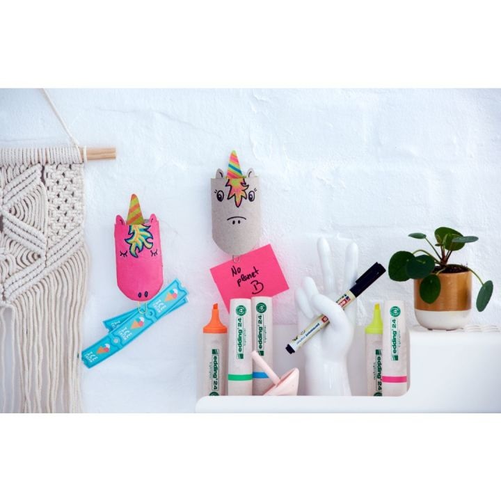 Edding Marcatore Permanente 25 Ecoline Blu Punta Tonda 1.0 mm - Conf. 10 Pezzi