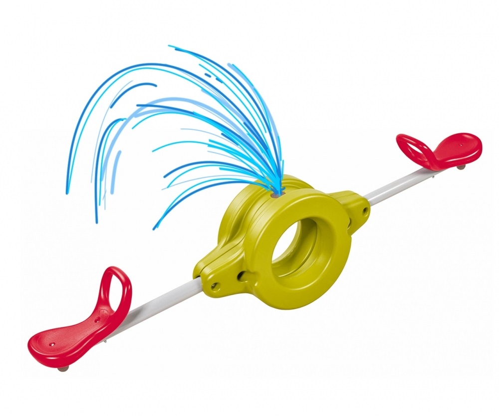 SMOBY Dondolo Due Posti con Sistema Water Fun - Plastica di Alta Qualità, Portata 50 kg, Età 18M