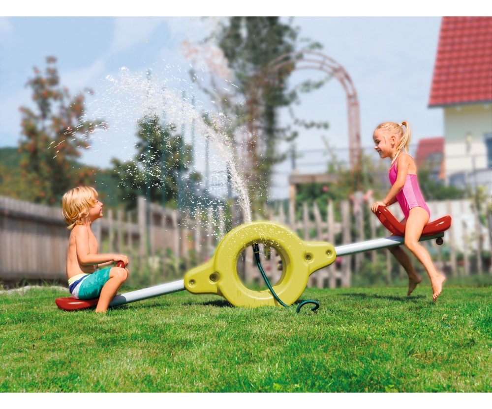 SMOBY Dondolo Due Posti con Sistema Water Fun - Plastica di Alta Qualità, Portata 50 kg, Età 18M