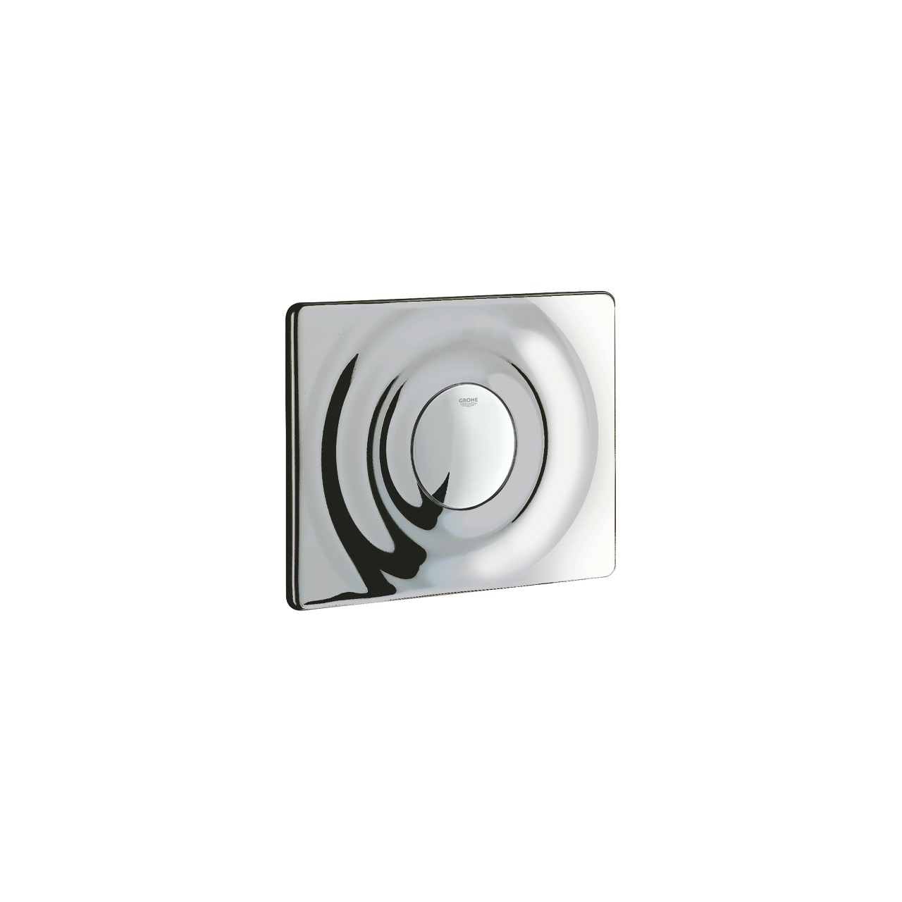 GROHE Surf Piastra di Azionamento per Flussometro Ad Incasso, Cromo - Dimensioni 15,6x19,7 cm, Installazione Orizzontale e Verticale, Mono Sciacquo