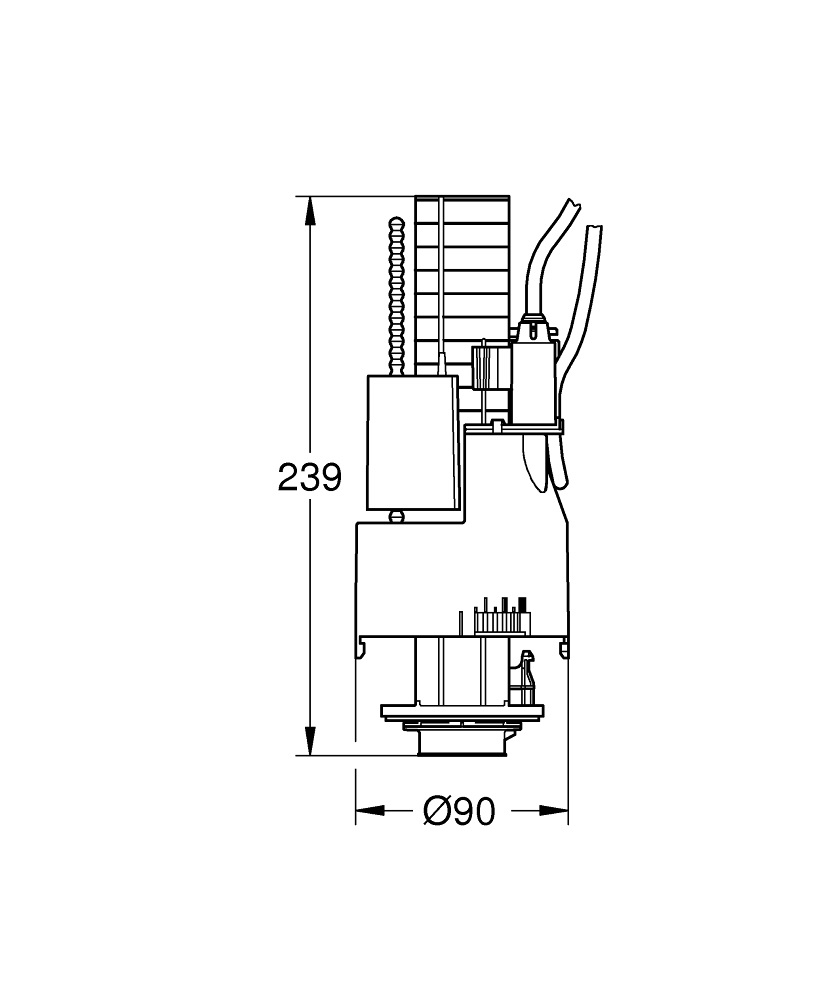 Grohe 42774000 Valvola di Sfiato/Scarico Bianco - Robusta e Durevole, Compatibile con Prodotti Grohe