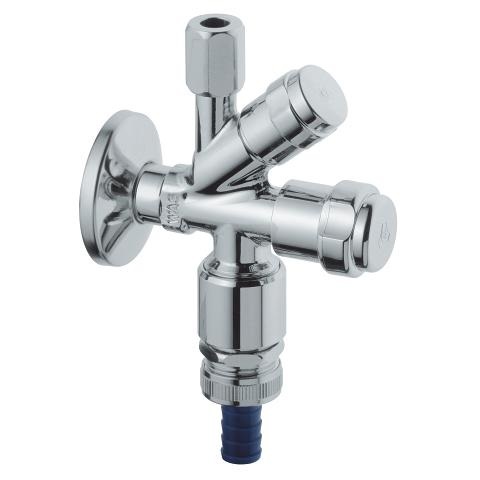 GROHE 41082000 Rubinetto Sottolavabo Combinato Cromato con Beccuccio Alto e Superficie Facile da Pulire