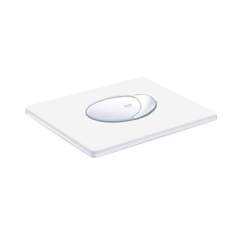 Grohe 38506SH0 Skate Air Piastra di Azionamento WC - Doppio Scarico, Installazione Orizzontale, Bianco, Risparmio Idrico EcoJoy