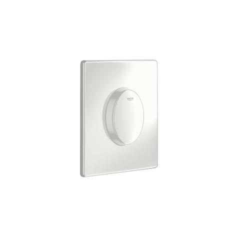 Grohe 38564SH0 Skate Air Piastra di Azionamento per WC, Mono Scarico, Bianco Alpino, Superficie Cromata