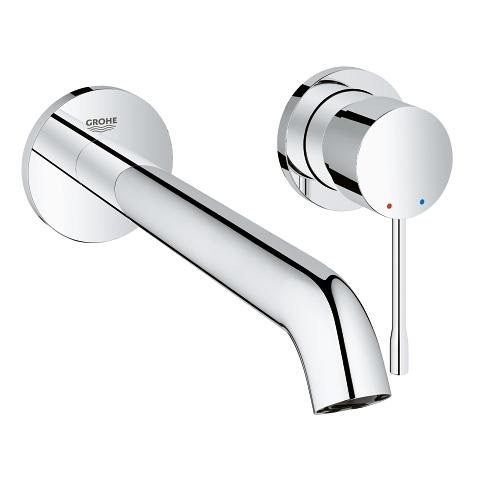Grohe Essence New 19967001 Miscelatore Lavabo a Parete Cromo Taglia M con Aeratore e EcoJoy