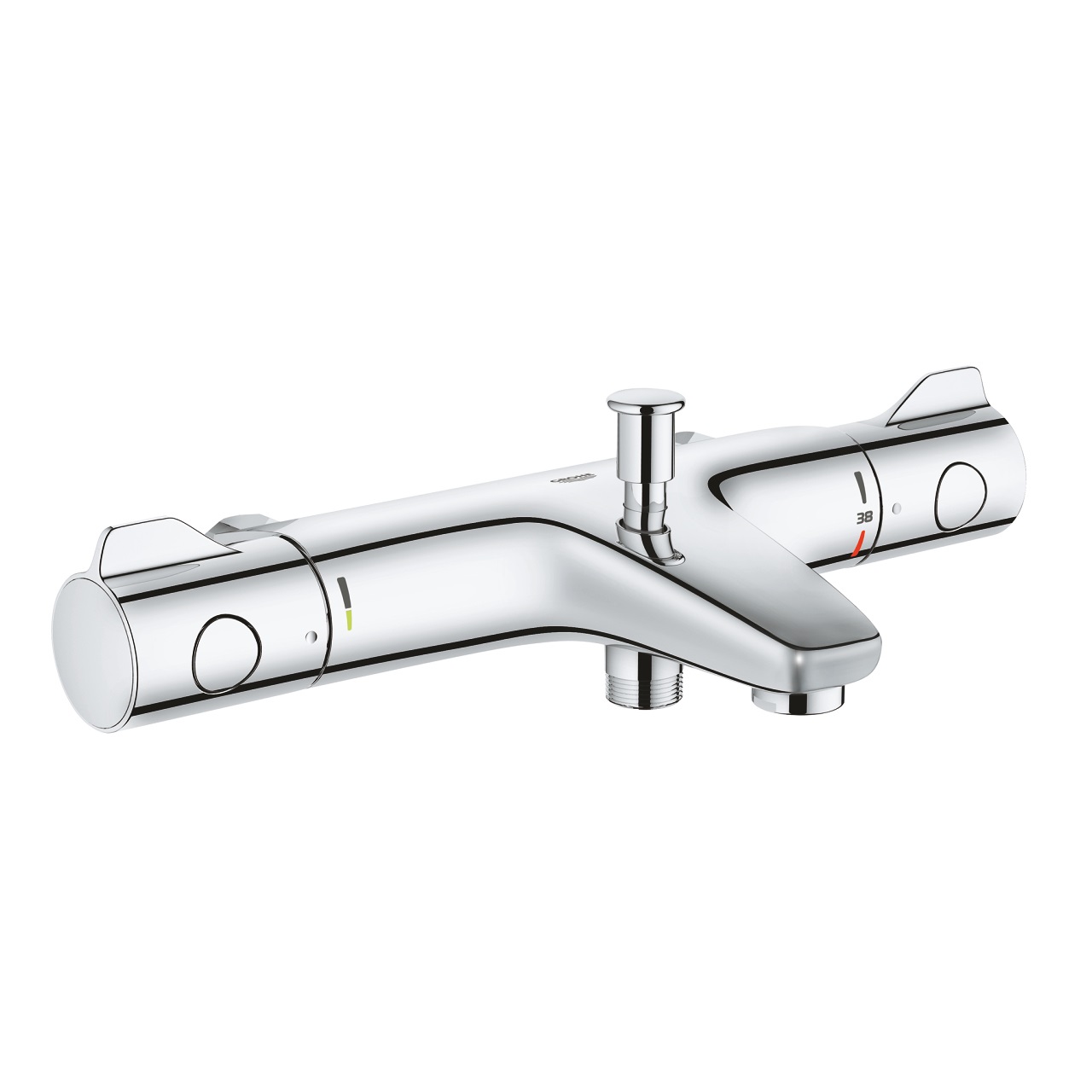 GROHE Grohtherm 800 Miscelatore Termostatico per Vasca e Doccia Cromo con EcoJoy e Turbostat