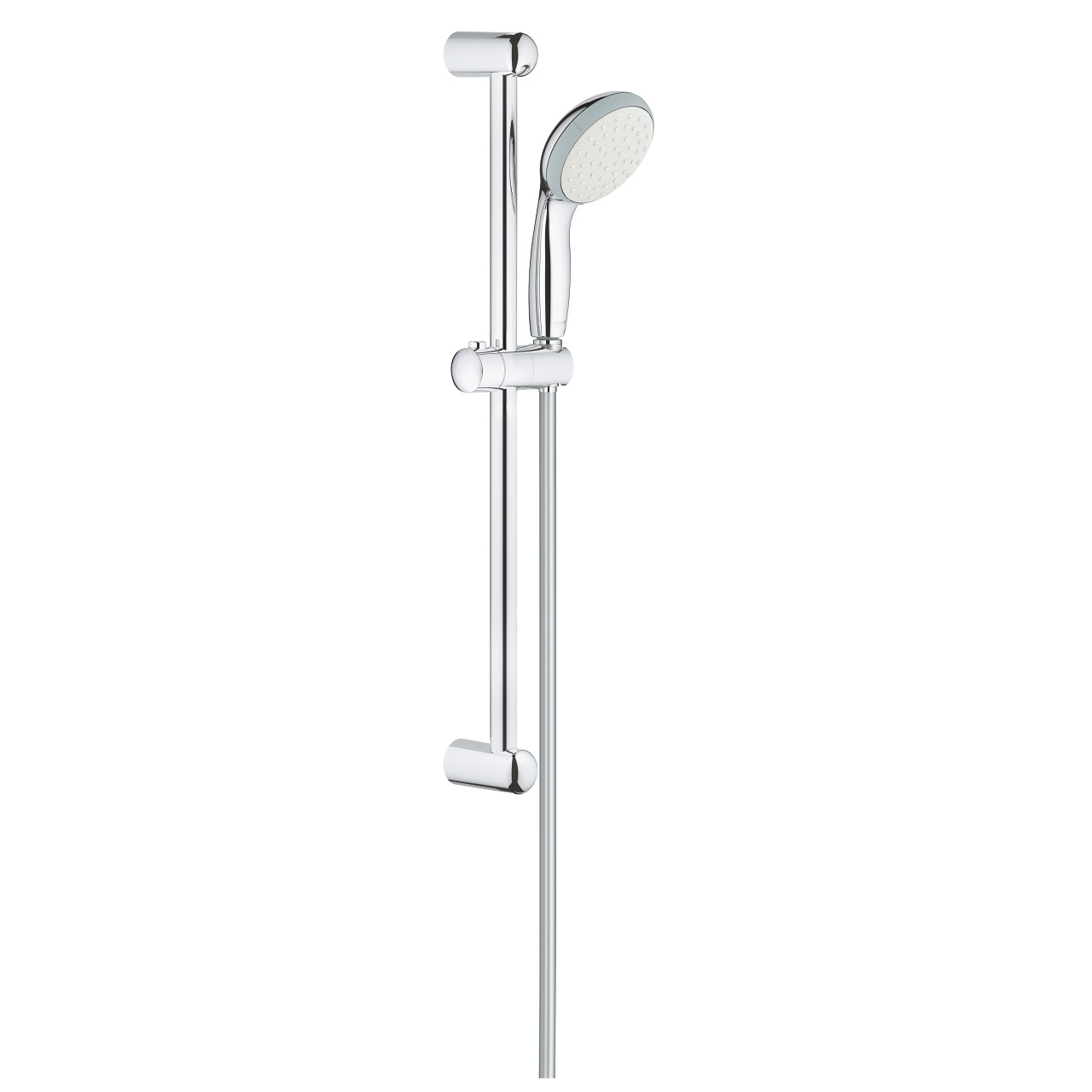 GROHE Vitalio Go 100 Set Doccia Monogetto con Doccino Cromato e Flessibile da 175 cm - Getto Rain, Tecnologia GROHE DreamSpray®